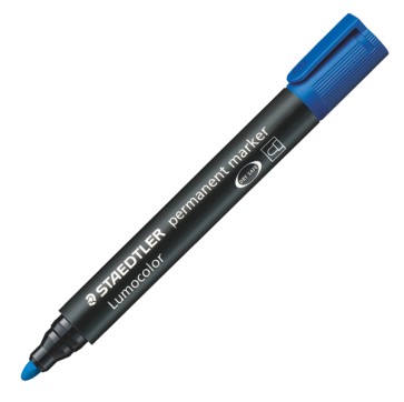 Marcatore Lumocolor Permanent 352 - punta tonda - tratto 2 mm - blu - Staedtler