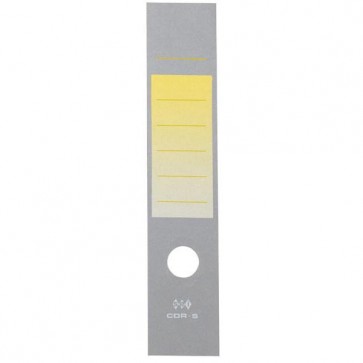 Copridorso CDR S - carta autoadesiva - giallo - 7x34,5 cm - Sei Rota - conf. 10 pezzi