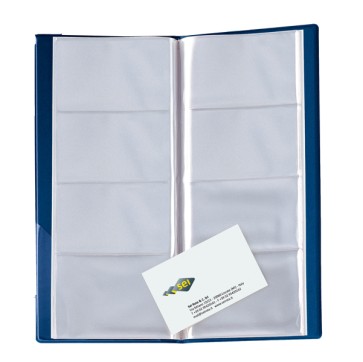 Portabiglietti Eco Visita 16 - 12,5 x 27,5 cm - 128 biglietti - blu - Sei Rota