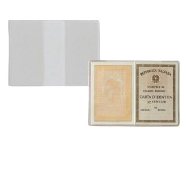 Porta carta identitA' - PVC - 15,5 x 11 cm - trasparente - Sei Rota - conf. 100 pezzi