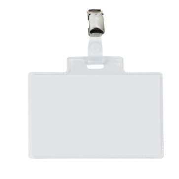 Portanome Pass 4 E - clip in metallo - 11 x 7 cm - Sei Rota - conf. 100 pezzi