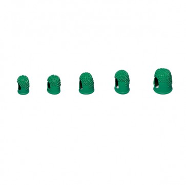 Ditali Läufer - diametro 22 mm - caucciù - verde - Lebez - conf. 10 pezzi