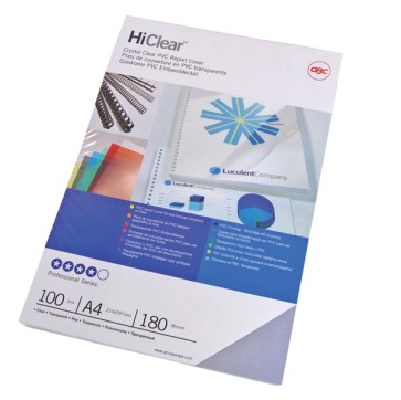 Copertine Hi-Clear - A3 - 180 micron - neutro trasparente - GBC - conf. 100 pezzi