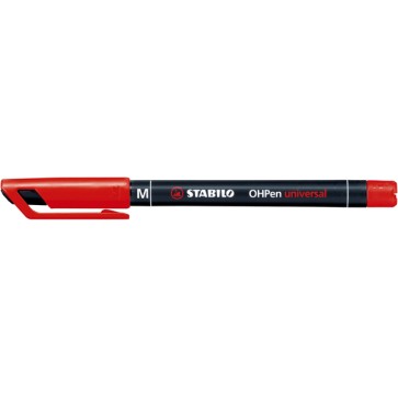Pennarello OHPen universal permanente 843  - punta media 1,0 mm - rosso - Stabilo