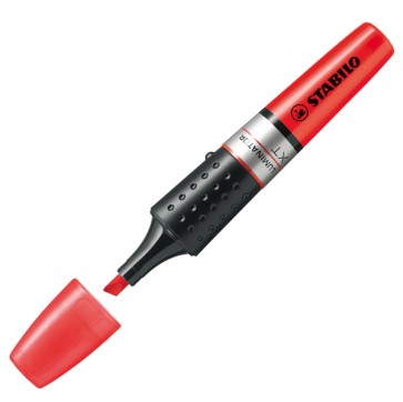 Evidenziatore Stabilo Luminator - punta a scalpello - tratto 2 -5 mm - rosso - Stabilo