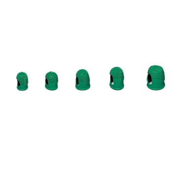 Ditali LAufer - diametro 1,9 cm - caucciU' - verde - Lebez - conf. 10 pezzi