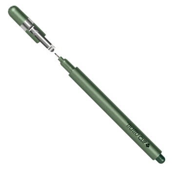 Pennarello Tratto clip - tratto 0,3 mm - verde - Tratto