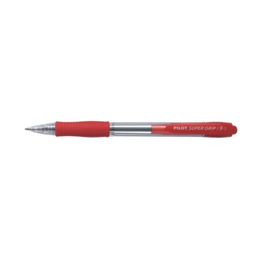 Penna sfera a scatto Super Grip - punta fine 0,7 mm - rosso - Pilot