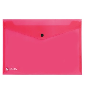 Busta con bottone Pull - 21 x 29,7 cm - rosso - King Mec