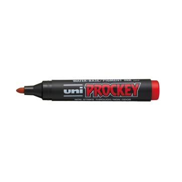 Marcatore Uni Prockey M122  - punta conica da 1,20-1,80mm - rosso  - Uni Mitsubishi