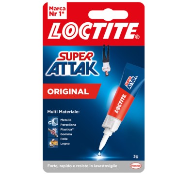 Colla Super Attak Original - 3 gr - trasparente - Loctite