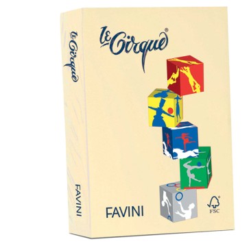 Carta Le Cirque - A4 - 80 gr - giallo pastello 100 - Favini - conf. 500 fogli