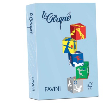 Carta Le Cirque - A4 - 160 gr - azzurro pastello 106 - Favini - conf. 250 fogli