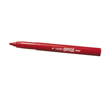 Pennarelli Office punta feltro - punta maxi - tratto 0,80-2,00mm - rosso  - Tratto - conf. 12 pezzi