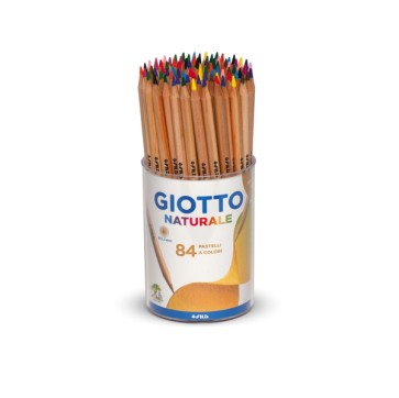 Pastelli - naturale - diametro mina 3,30 mm - Giotto - barattolo 84 pezzi