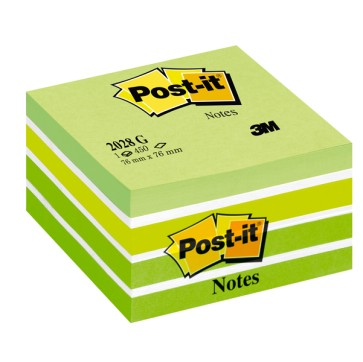 Blocco foglietti Cubo - 2028-G - 76 x 76 mm - 72 gr - colori assortiti - 450 fogli - Post it