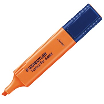 Evidenziatore Textsurfer Classic - punta a scalpello -  tratto 1,0mm-5,0mm - arancio  - Staedtler