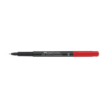 Pennarello Multimark universale permanente con gomma - punta media 1,0mm - rosso - Faber-Castell