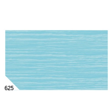 Carta crespa - 50 x 250 cm - 48 gr/m2 - azzurro 625 - Rex Sadoch - conf.10 rotoli