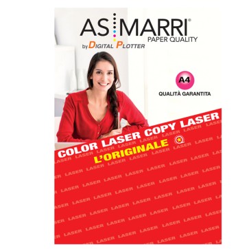 Carta Photo LL 8973 - laser - A4 - 200 gr - 100 fogli - effetto lucido fronte/retro - bianco - As Marri