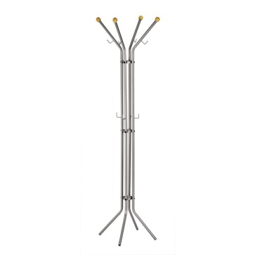 Appendiabiti - 4 posti - 180 x 52 cm - argento - Alco