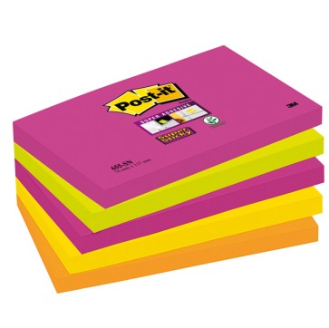 Blocco foglietti Post it  Super Sticky - colore Cape Town - 76 x 127mm - 90 fogli - Post it