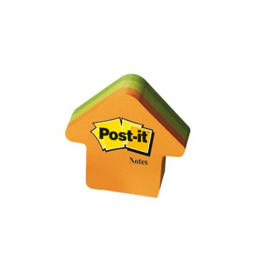 Blocco foglietti freccia - 2007-A - 70 x 70 mm - arancio/verde/verde neon - 225 fogli - Post it