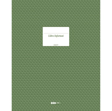Registro infortuni - 31 x 24,5cm - 15 pagine - Edipro
