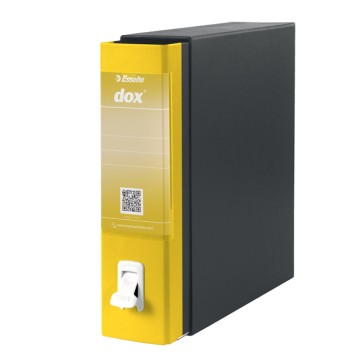 Registratore Dox 1 - dorso 8 cm - commerciale 23x29,7 cm - giallo - Esselte Dox
