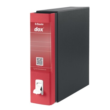 Registratore Dox 1 - dorso 8 cm - commerciale 23x29,7 cm - rosso - Esselte Dox
