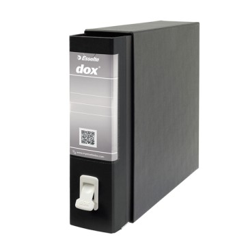 Registratore Dox 2 - dorso 8 cm - protocollo 23x34 cm - nero - Esselte Dox