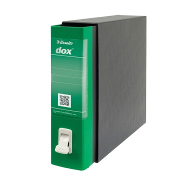 Registratore Dox 2 - dorso 8 cm - protocollo 23x34 cm - verde - Esselte Dox