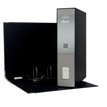 Registratore Dox 2 - dorso 8 cm - protocollo 23x34 cm - grigio chiaro - Esselte Dox
