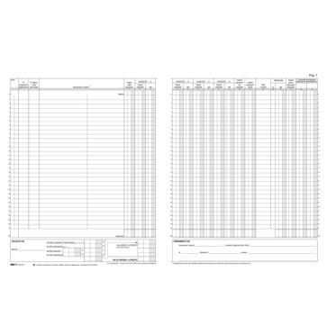 Registro Iva fatture - 31 x 24,5cm - 22pg - numerate - Edipro