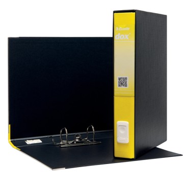 Registratore Dox 5 - dorso 5 cm - protocollo 23x34 cm - giallo - Esselte Dox