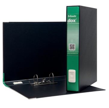 Registratore Dox 5 - dorso 5 cm - protocollo 23x34 cm - verde - Esselte