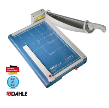 Taglierina a leva professionale 867 - con blocca lama - 51,3 x 36,5 cm - 460 mm (A3) - 35 fogli - blu - Dahle