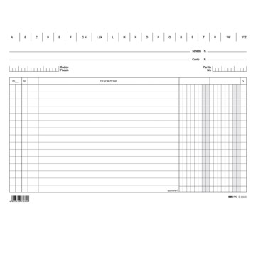 Schede - 2 colonne - 17x24 cm (orizzontale) - bianco - Edipro - conf. 100 pezzi