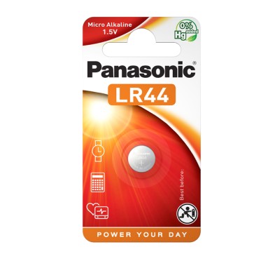 Micropila LR44 - 1,5V - a pastiglia - alcalina - Panasonic