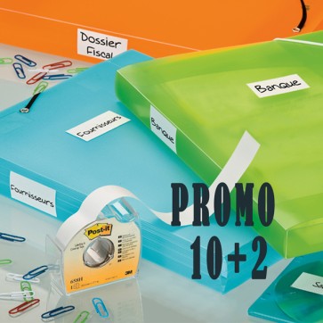 Nastro Post it  Cover Up - carta adesiva - rimuovibile - 25 mm x 17,7 mt - Post it  - conf. 10 + 2 pezzi