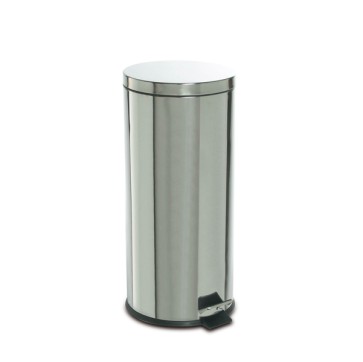 Pattumiera a pedale - diametro 29,2 cm - altezza 64 cm - 30 L - acciaio inox - StilCasa