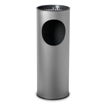 Gettacarte/posacenere - 17 L - diametro 24,3 cm - H 66,5 cm - grigio - StilCasa