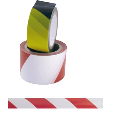 Nastro di sicurezza - adesivo - 5 cm x 25 m - PVC - giallo/nero - Viva