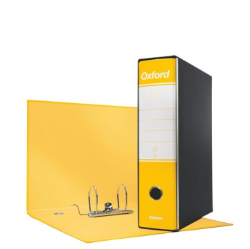 Registratore Oxford G83 - dorso 8 cm - commerciale 23x30 cm - giallo - Esselte