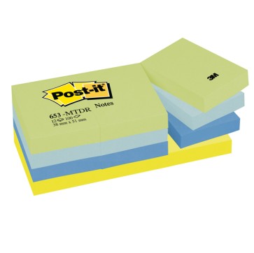 Blocco foglietti Colori Dream - colori assortiti - 38 x 51mm - 72 gr - 100 fogli - Post it
