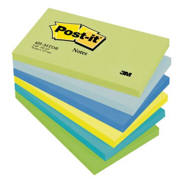 Blocco foglietti Colori Dream - colori assortiti - 76 x 127mm - 72gr - 100 fogli - Post it