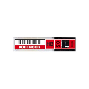 Micromine - mina 0,5mm - gradazione HB - Koh.I.Noor - astuccio 12 mine