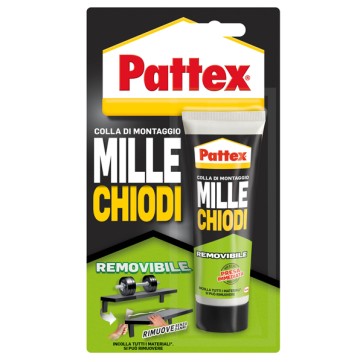 Adesivo Pattex MilleChiodi - removibile - 100 gr - Pattex