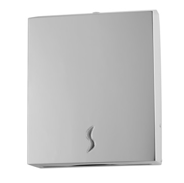 Distributore asciugamani piegati C/Z - Brinox - 28x10,2x36,5 cm - acciaio inox - capacità 400 fogli - grigio - Medial