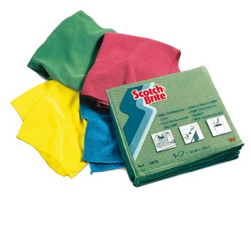 Panno in microfibra Scotch Brite  2010 - 36x32 cm - bagno - giallo - Scotch Brite